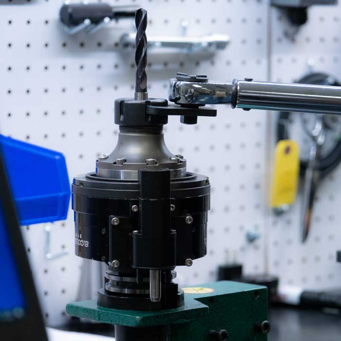 Replacing the drill on the Acoustech Systems R-Series Ultrasonic Drill